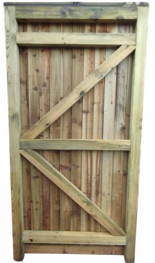 Heavy Framed Closeboard Gate 900mm x 1780mm (3ft x 6ft)